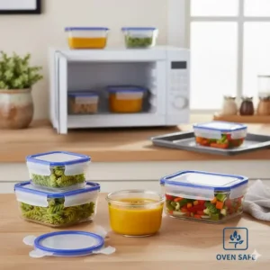 Comparing different glass options among the 7 best 1 cup food containers available.