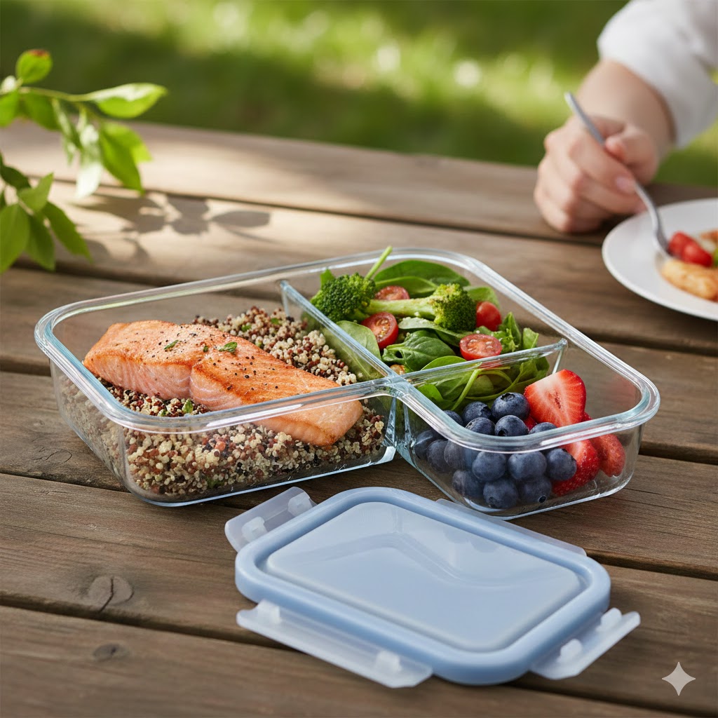 7 Best 3 compartment lunch box glass Options for 2026 Meal Prep!