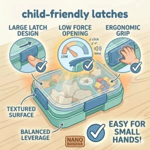 The removable inner tray of a baby bento box being safely used in a microwave.