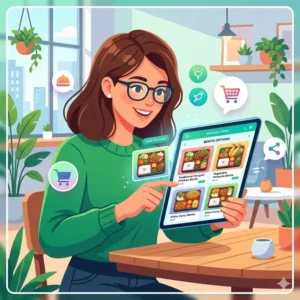 A user-friendly mobile interface for bento box online ordering showing various menu options and prices.