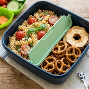 Sustainable and reusable bento box dividers designed to keep wet and dry food items separate.