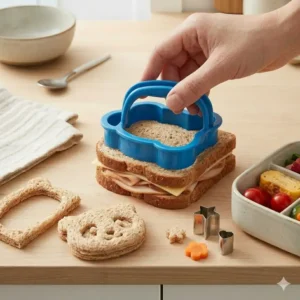 Large-scale bento box cutters perfect for creating crustless sandwiches in fun designs.