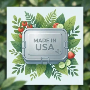 Eco-friendly lunchbox made in usa that is plastic-free and reusable.